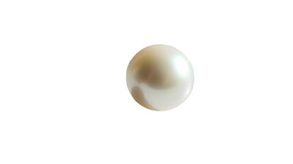 White Pearl on Black Background Photo