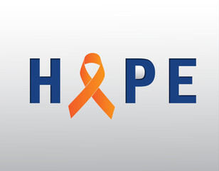 Vector illustration of a poster for International FND Awareness Day which is celebrated every April 13. Abstract human brain icon vector. Symbol of Functional Neurological Disorders. Blue and orange r