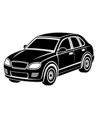 car icon silhouette vector illustration