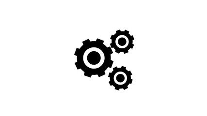 Spinning gears cogwheels rotted animation .