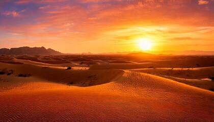 Warm Sand Dunes at Golden Hour