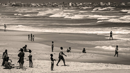 Au bord de l'océan à Dakar au Sénégal