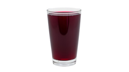 Glass of Red Beverage Realistic Image