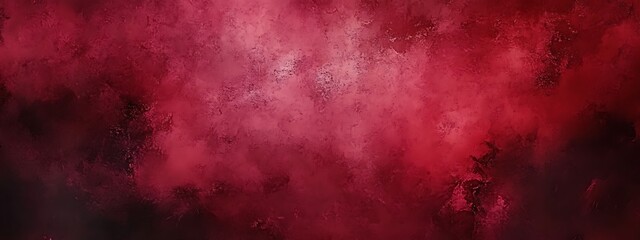 Obraz premium Abstract red watercolor background with dark grunge texture and smoke , distressed vintage. dark maroon background, dark crimson texture, banner 