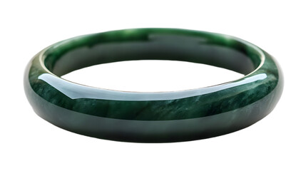 Green Jade Bangle - Polished Gemstone Jewelry