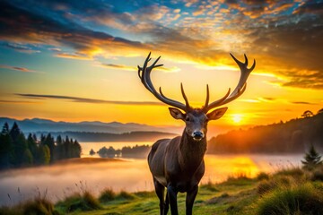 Elegant Black Deer Antlers Silhouette Collection for Nature and Wildlife Enthusiasts, Perfect for Design Projects, Illustrations, and Graphic Applications