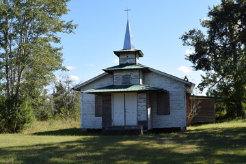 Old wooden church in South