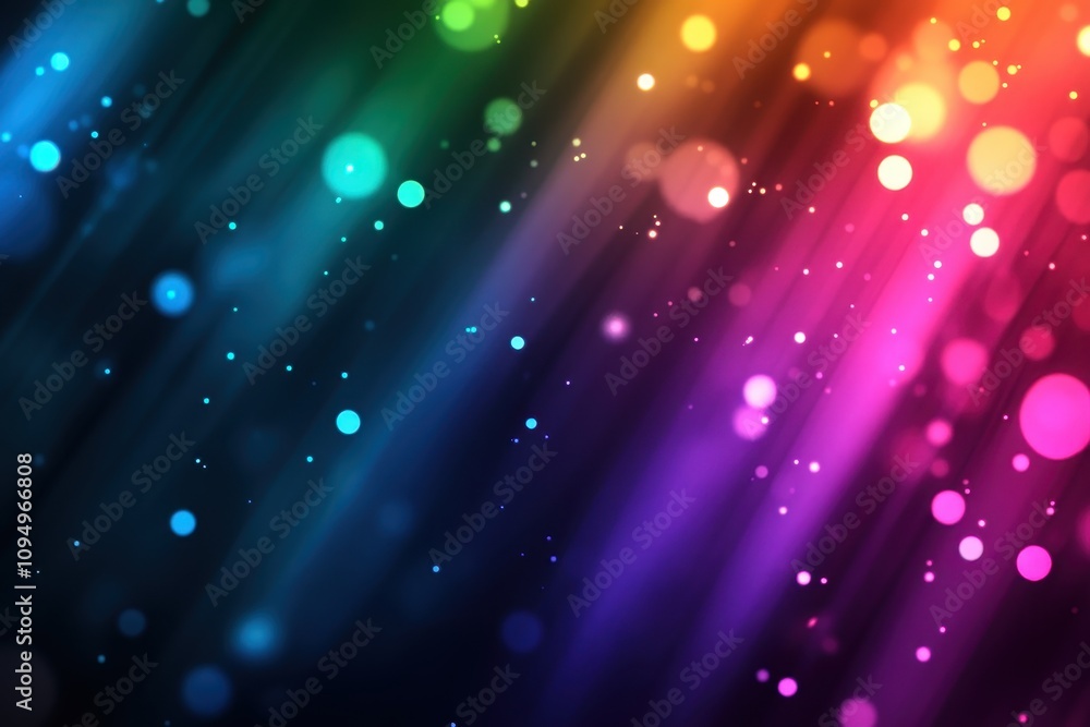Aufkleber vibrant spectrum of neon colors blending and flowing softly in a dynamic snowbombam-inspired backgro