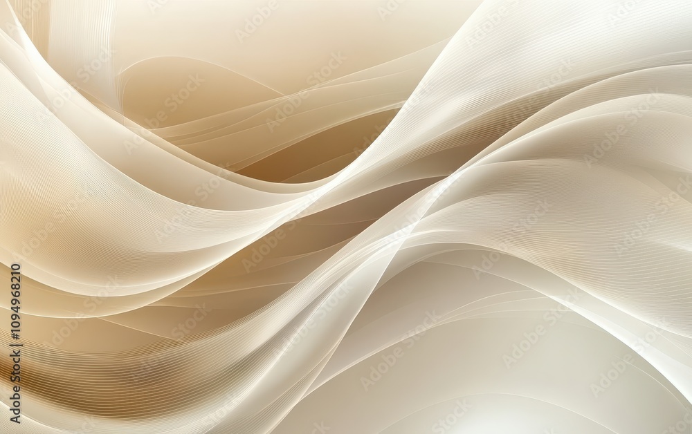 Aufkleber elegant and clean abstract background with soft curves and light tones perfect for minimalist design