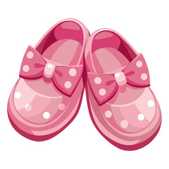 cute pink shoes with polka dot bows