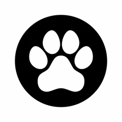 Dog Paw Silhouette. Design image