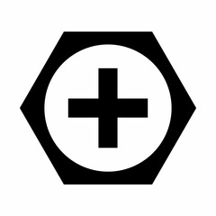 Fototapeta premium Nuts and bolt icon image