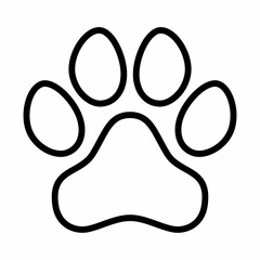 Dog Paw Silhouette. Design image
