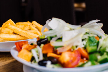 traditional food of Cyprus in the restaurant