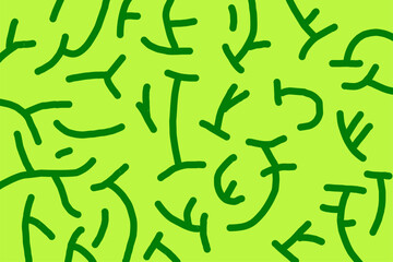 Melon skin background. Green randomly stroke for wallpaper. Biotics pattern. Green colored Turing. Abstract eutrophication or algae theme
