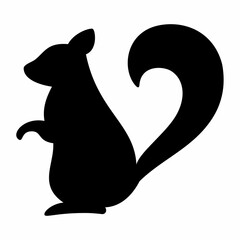 Squirrel animal silhouette. Design image