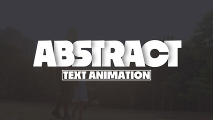 Abstract Text Animation