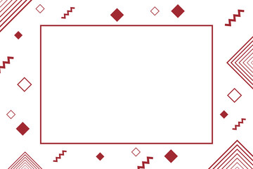 Minimal Frame Background With Geometric Shape. Technology Banner. Vector Illustration. Abstract Business Wallpaper