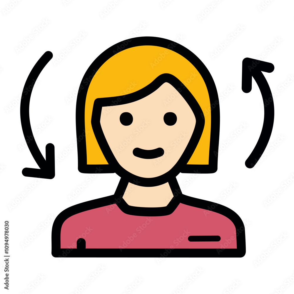 Poster refresh user vector icon sign icon vector illustration for personal and commercial use... clean look
