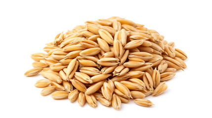 A pile of whole oat grains, commonly used for food and nutrition.