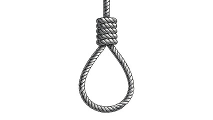 noose isolated on white background