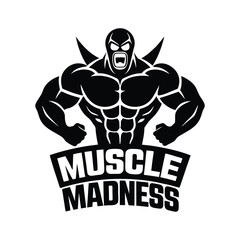 A Muscle Madness Vector Illustration