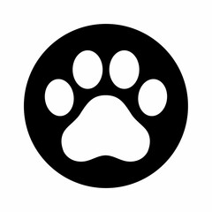 Cat Paw icon. Flat image