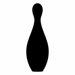 Bowling pins icon. Flat image