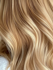 Naklejka premium bonde hair of a woman