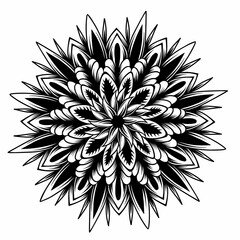 black and white ornament