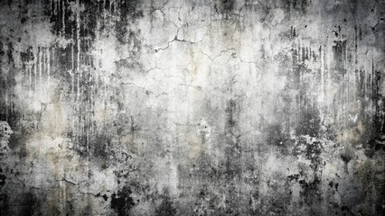 Fototapeta premium Abstract grunge black and white distressed texture background 