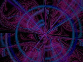 Abstract fractal 3d circle image
