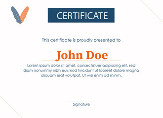 Modern and Elegant Certificate Design for Achievements and Awards