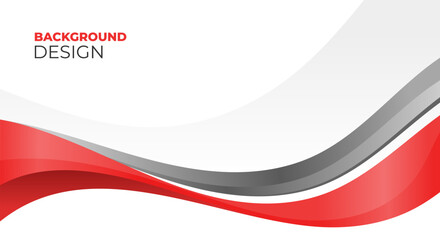 Elegant wave red and gray background
