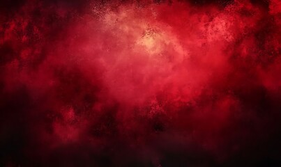 Obraz premium Abstract red watercolor background with dark grunge texture and smoke , distressed vintage. dark maroon background, dark crimson texture, banner 