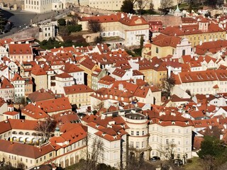 the city view of Prague, Czech Republic