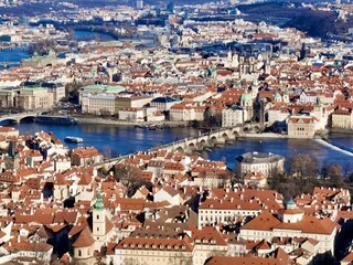 the city view of Prague, Czech Republic