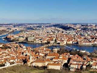 the city view of Prague, Czech Republic