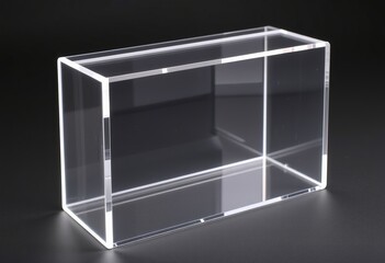 Acrylic A transparent plastic material often used in displays an