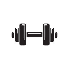 Versatile Dumbbell Icon for Fitness and Health Designs