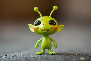 Friendly Alien A small alien with a happy face