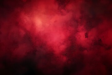 Fototapeta premium Abstract red watercolor background with dark grunge texture and smoke , distressed vintage. dark maroon background, dark crimson texture, banner 