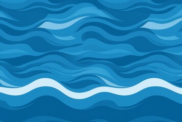 Fototapeta premium Water A pattern featuring stylized water and ripples