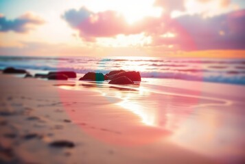 _ . Harris shutter effect combines beach scene with different co