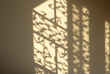 _ A fragmented, abstract shadow inspired by cubist art.