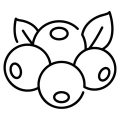 Nutrition Pack Icon,Berry line Icon