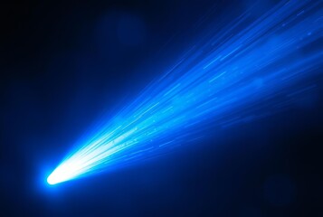 Cherenkov Radiation Glow Blue glow emitted by charged particles