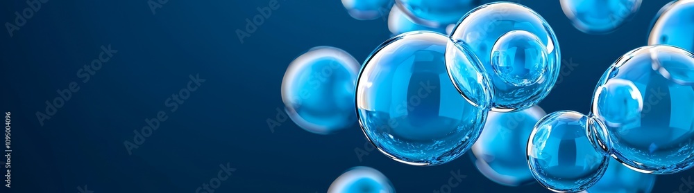 Poster a clean effect with a swirling detergent and light, featuring soap bubbles and shining sparks. an is