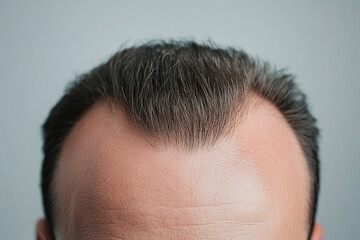 Obraz premium Hair restoration journey, clinical procedure.