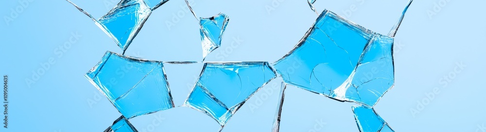 Poster a transparent background showcases an isolated object featuring a modern window glass crack texture.